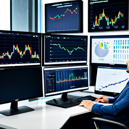 Home 6 A highly competent male FRM certified professional, fully clothed in a modest business suit, sitting focused at a large desk in a sleek, modern financial office. Multiple large monitors display complex financial data, vibrant charts, and risk assessment models, illustrating the integration of data science and AI in risk management. The overall atmosphere is one of professionalism and deep analytical thought, reflecting expertise and confidence. fully clothed, modest clothing, appropriate attire, professional dress, safe for work, appropriate content, perfect anatomy, correct proportions, natural pose, well-formed hands, proper finger count, natural body proportions, professional photography, high quality.